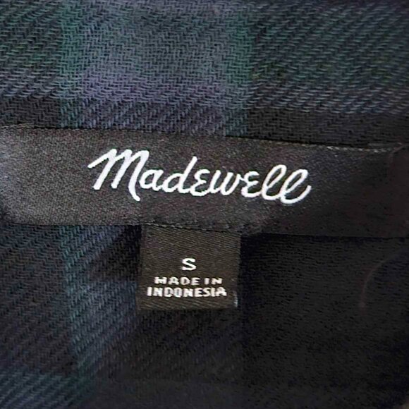 Madewell Plaid Button Down Shirt | Women's Size Small | 100% Cotton - Picture 4 of 5